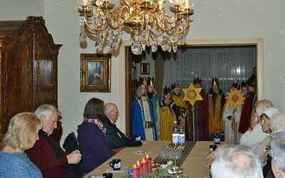 Sternsinger kamen zum Jahresauftakt in die Stiftung