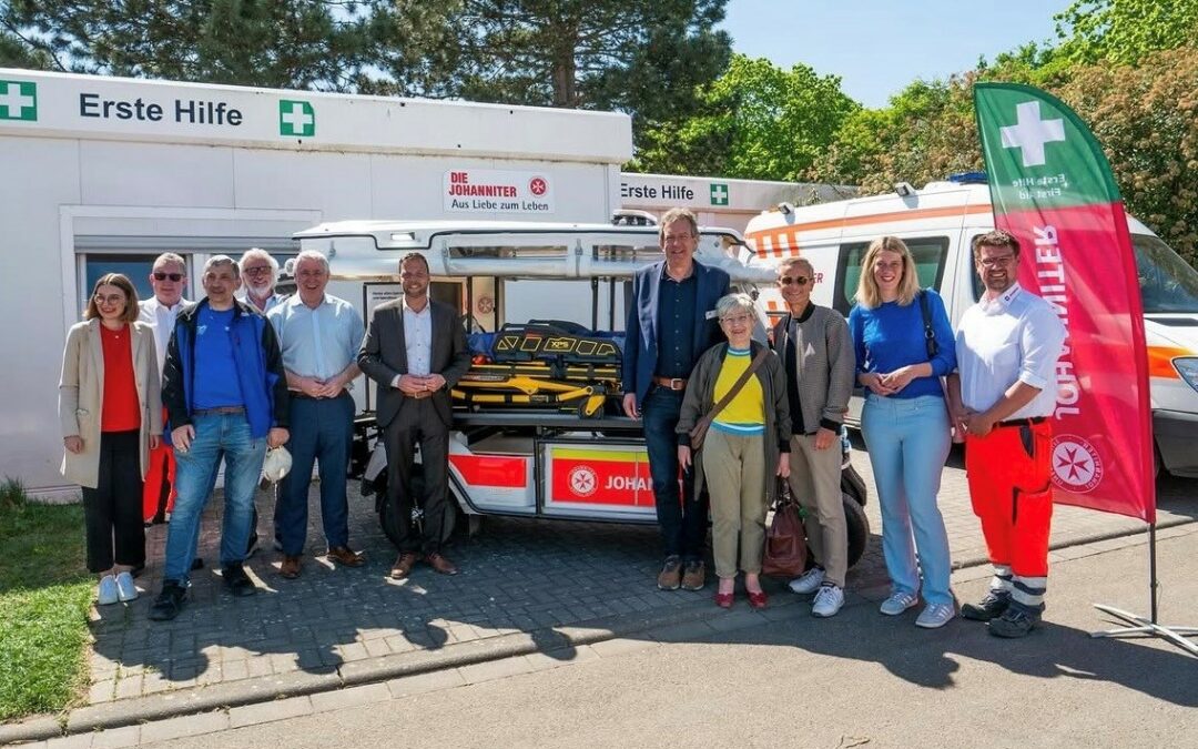 Innovatives Sanitätsmobil der Johanniter auf dem Mannheimer Maimarkt offiziell in Dienst gestellt